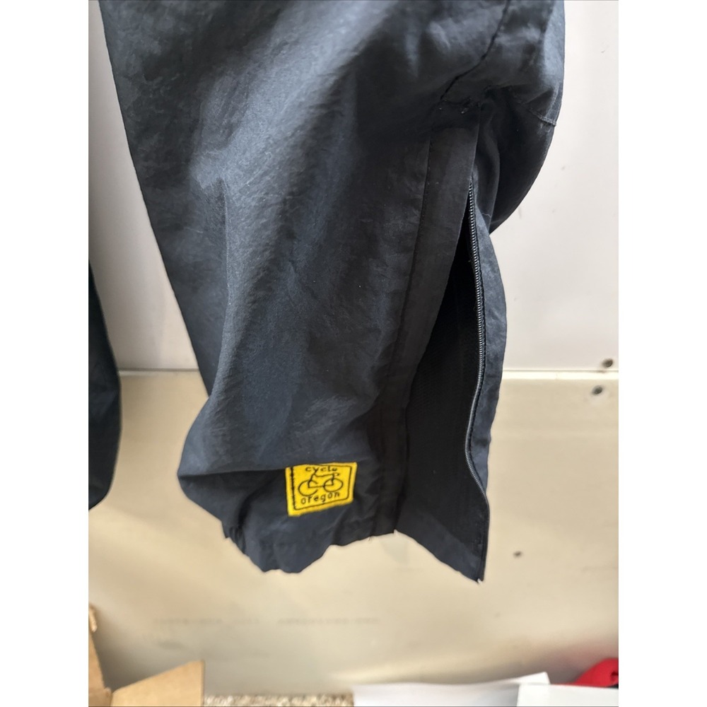 Vintage Nike Pants Mens Xl Black Yellow Cycling Oregon Zip Up Caff Y2k View 3